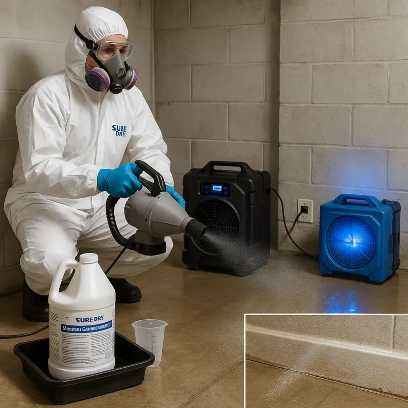 Sanitization and Odor Removal process in Saluda, VA